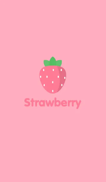 [LINE着せ替え] Simple Strawberry themeの画像1