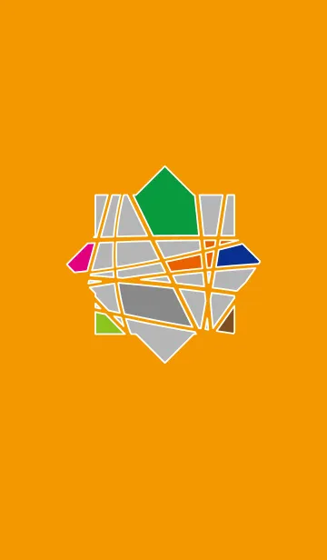 [LINE着せ替え] Mosaic-Orangeの画像1