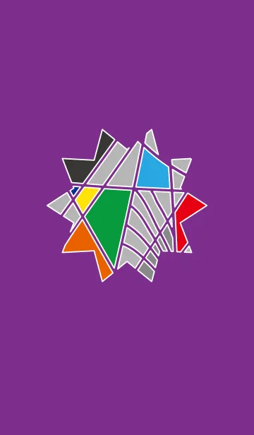 [LINE着せ替え] Mosaic-Purpleの画像1