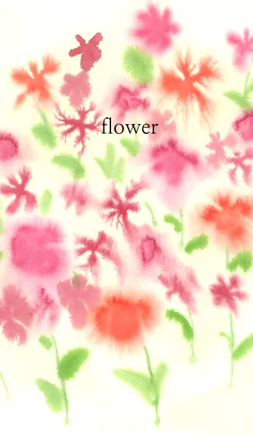 [LINE着せ替え] water color_flower_07の画像1