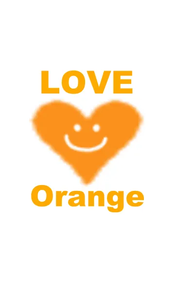 [LINE着せ替え] LOVE orange colorの画像1