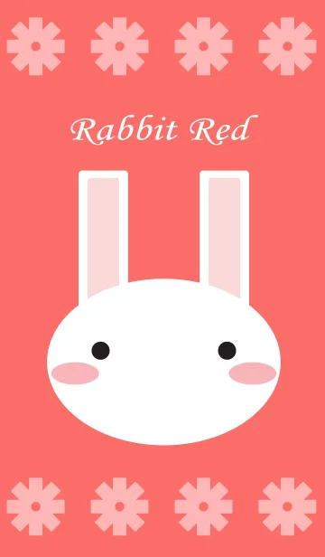 [LINE着せ替え] Rabbit Redの画像1