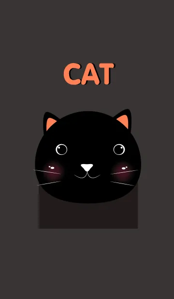 [LINE着せ替え] Simple black cat themeの画像1