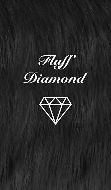 [LINE着せ替え] Fluff Diamond- Blackの画像1