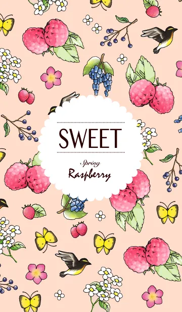 [LINE着せ替え] SWEET Spring Raspberryの画像1