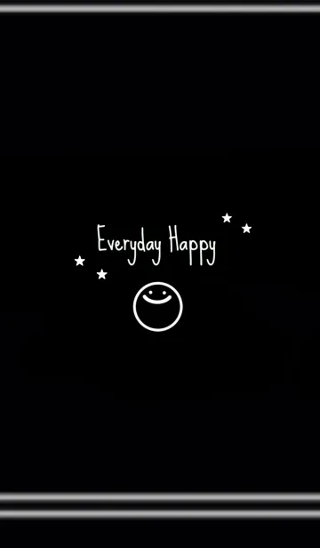 [LINE着せ替え] Everyday Happy (black)の画像1