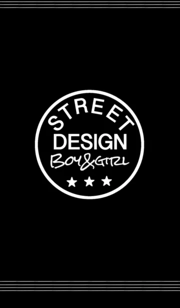 [LINE着せ替え] ストリート系デザイン(黒）の画像1