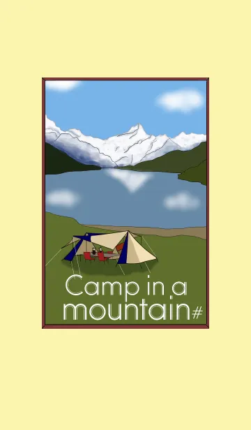 [LINE着せ替え] Camp in a mountain#の画像1