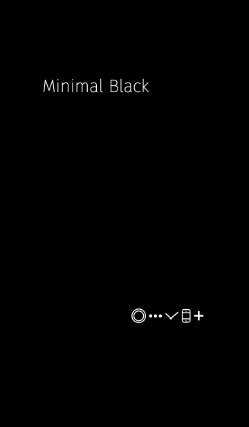 [LINE着せ替え] Minimal Blackの画像1