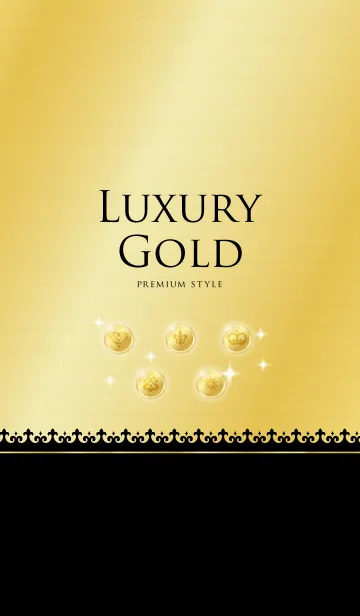 [LINE着せ替え] 高級で上品〜LUXURY GOLD〜の画像1