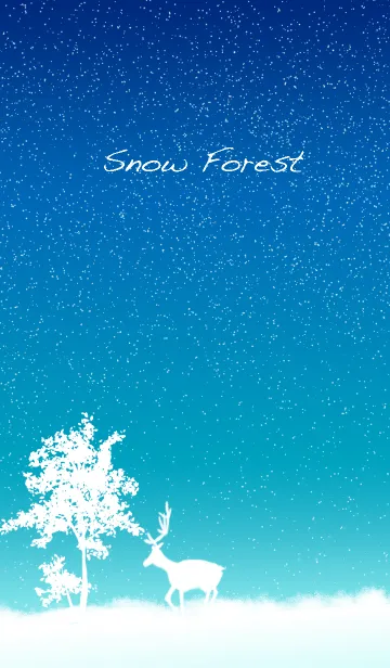 [LINE着せ替え] The Beautiful Snow Forestの画像1