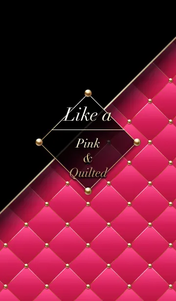 [LINE着せ替え] Like a - Pink ＆ Quilted #Rouge, Lipstickの画像1