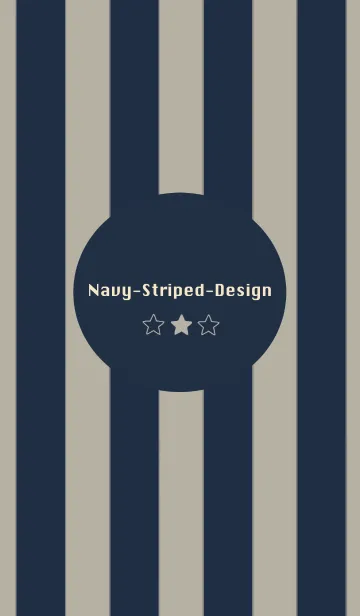 [LINE着せ替え] Navy-Striped-Designの画像1