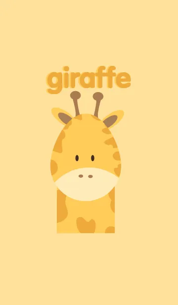 [LINE着せ替え] Simple giraffe themeの画像1