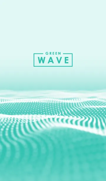 [LINE着せ替え] Green Wave (Light)の画像1