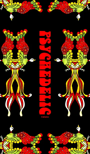 [LINE着せ替え] サイケデリック <極楽鳥>.の画像1