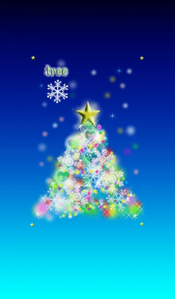 [LINE着せ替え] イルミネーションツリー4の画像1