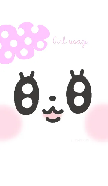 [LINE着せ替え] 女子うさぎ着せかえの画像1