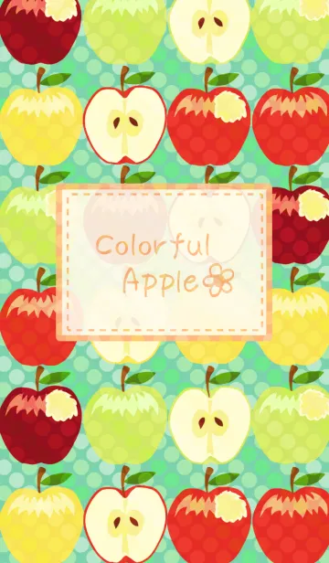 [LINE着せ替え] Colorful Appleの画像1