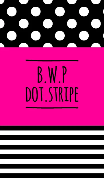 [LINE着せ替え] B.W.P DOT.STRIPEの画像1