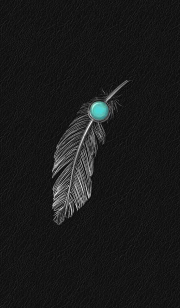 Black leather and silver featherの着せ替えメイン画像