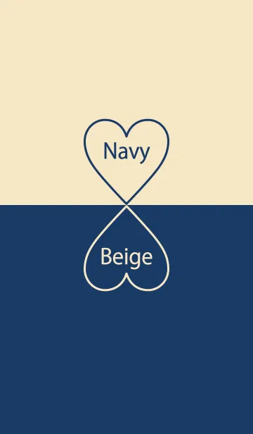 [LINE着せ替え] Navy ＆ Beige Simple design 4の画像1