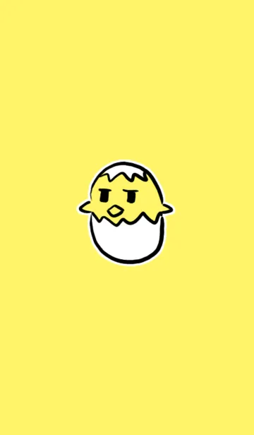 [LINE着せ替え] 鶏と卵の黄色のテーマの画像1
