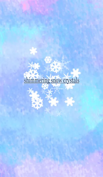 [LINE着せ替え] shimmering snow crystalsの画像1
