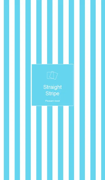 [LINE着せ替え] Straiaht Stripe -Blue and whiteの画像1