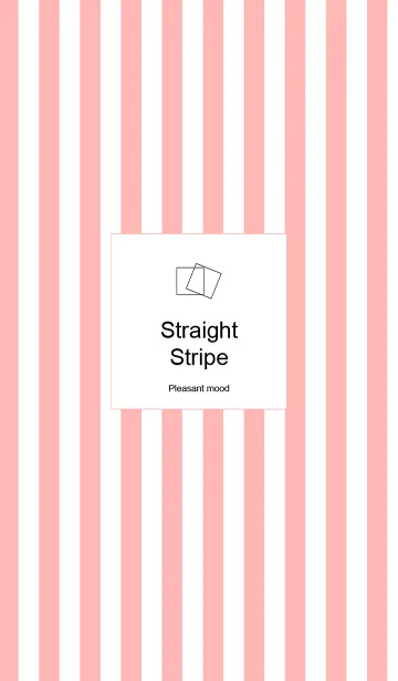 Straiaht Stripe -Pink and whiteの着せ替えメイン画像