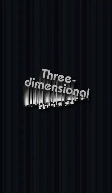 [LINE着せ替え] Three-dimensional in the darkの画像1