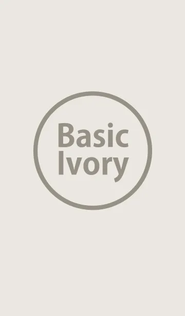 [LINE着せ替え] Basic Ivoryの画像1