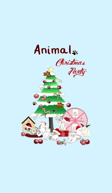 [LINE着せ替え] Animal Christmas Partyの画像1