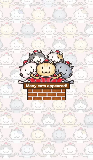 [LINE着せ替え] クリスマスもネコネコタイムの画像1