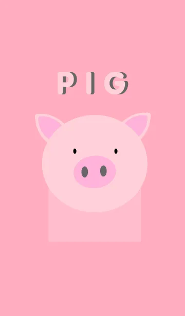 [LINE着せ替え] Simple pig face themeの画像1