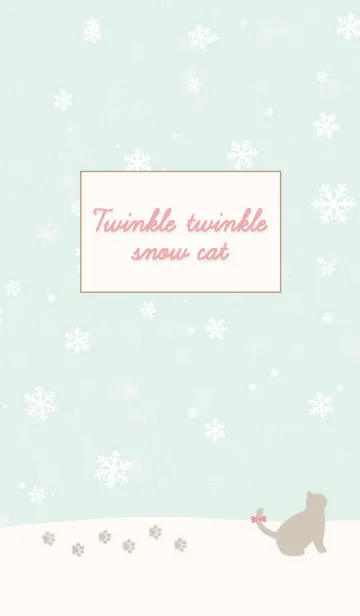 [LINE着せ替え] Twinkle twinkle snow catの画像1