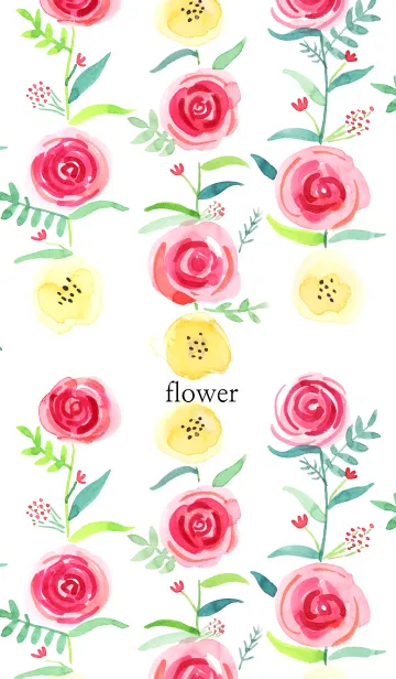 water color_flower_08の着せ替えメイン画像