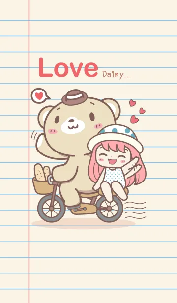 [LINE着せ替え] Boobib : Love Diaryの画像1