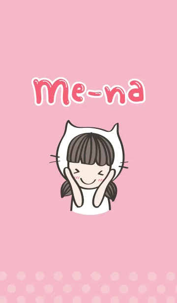[LINE着せ替え] Me-na girlの画像1