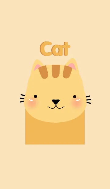 [LINE着せ替え] Simple cute cat themeの画像1