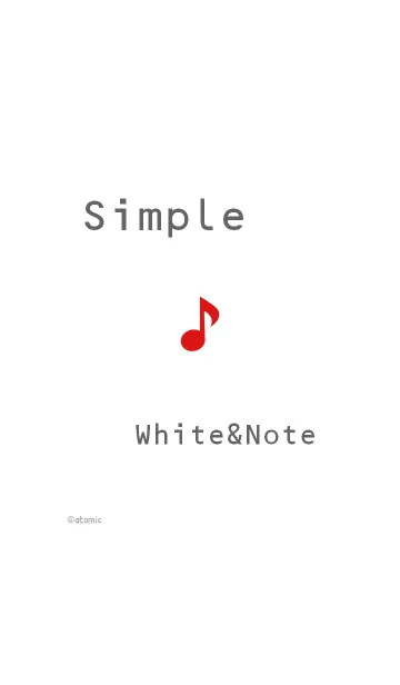 [LINE着せ替え] シンプル <ホワイト＆ノート>の画像1