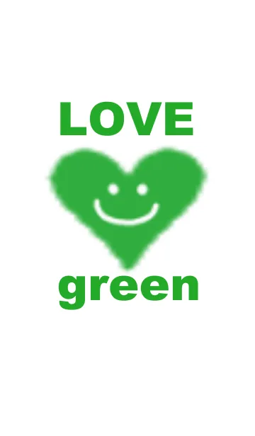 [LINE着せ替え] LOVE green colorの画像1