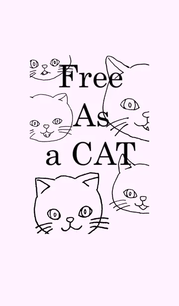[LINE着せ替え] Free As a Catの画像1
