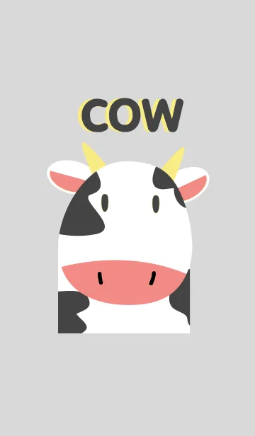 [LINE着せ替え] Simple cute cow themeの画像1