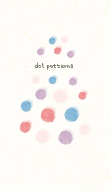 [LINE着せ替え] dot pattern23 - watercolor painting-の画像1