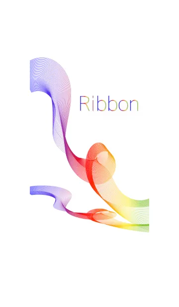 [LINE着せ替え] Rainbow ribbon 2の画像1
