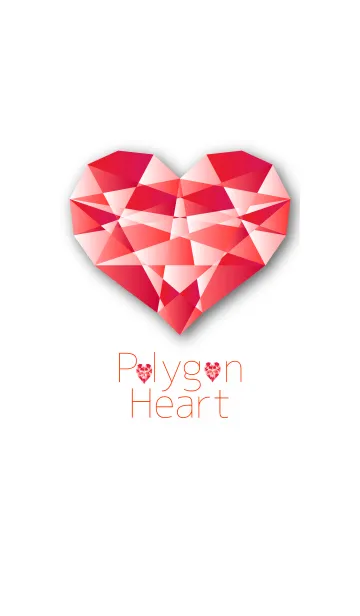 [LINE着せ替え] Polygon Heartの画像1