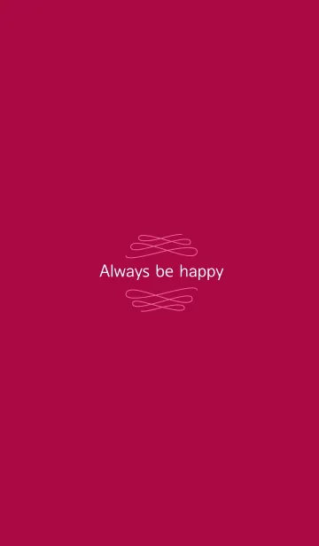 [LINE着せ替え] "Always be happy "simple themeの画像1