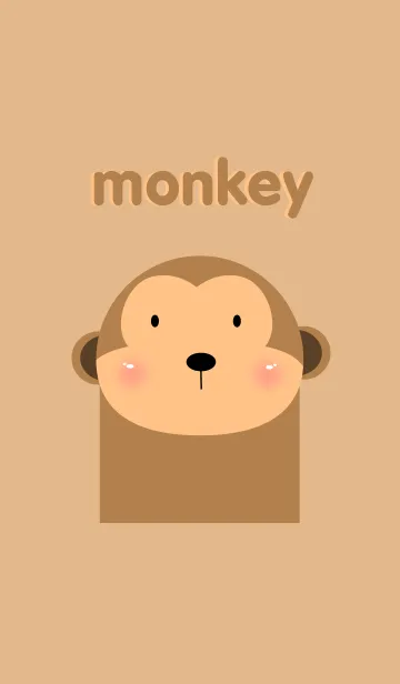 [LINE着せ替え] Simple monkey theme v.2の画像1