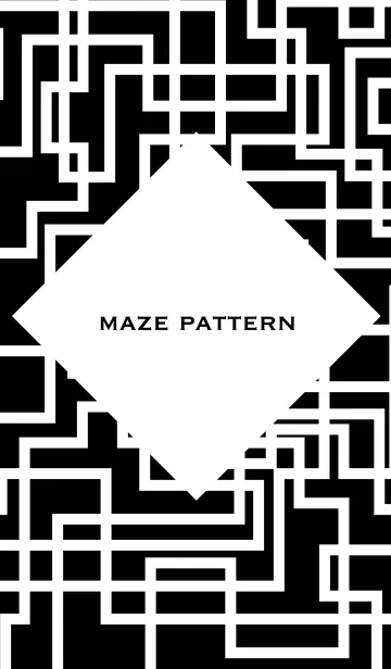 [LINE着せ替え] Black maze patternの画像1